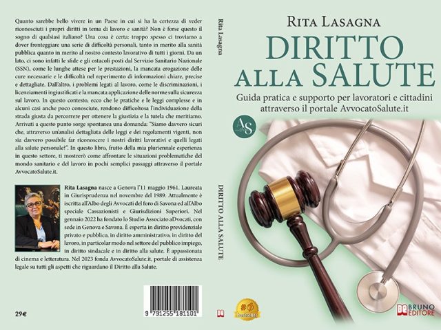 Rita Lasagna, Diritto Alla Salute: il Bestseller su come far valere i propri diritti in tema di lavoro e salute