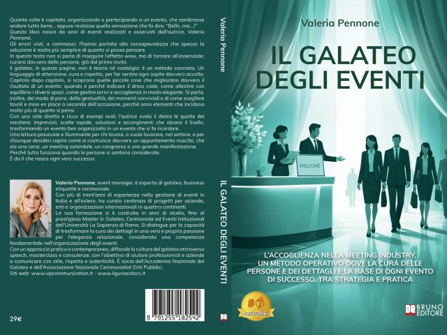 Valeria Pennone racconta nel suo libro come la cura dei dettagli e delle persone faccia di un evento un successo
