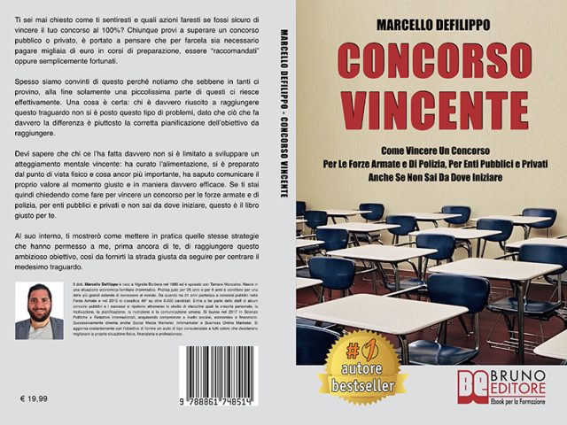 Libri: “Concorso Vincente” di Marcello Defilippo mostra l&#8217;importanza del mindset per superare i concorsi
